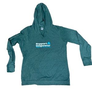 Women’s Plus Size Support and Empower T-shirt hoodie (3X)